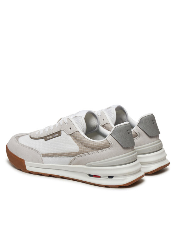 Tommy Hilfiger Tommy Hilfiger Laisvalaikio batai Retro Runner FM0FM05328 Balta