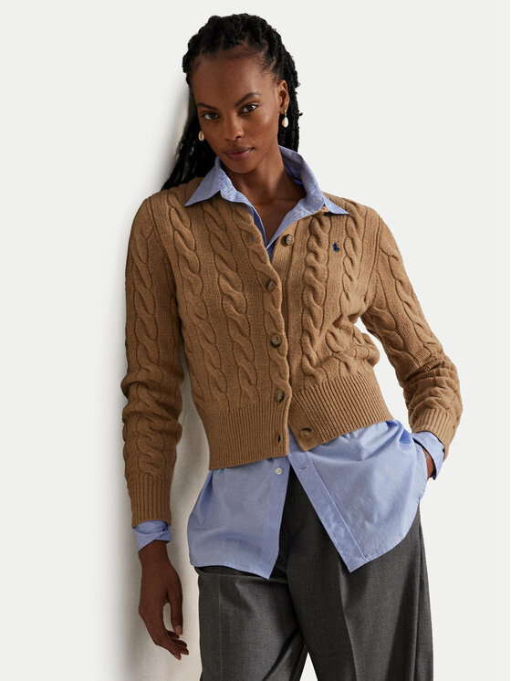 Polo Ralph Lauren Polo Ralph Lauren Pletena jopica 211972104001 Bež Slim Fit