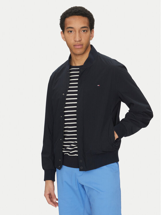 Tommy Hilfiger Tommy Hilfiger Bunda bomber MW0MW36665 Tmavomodrá Regular Fit