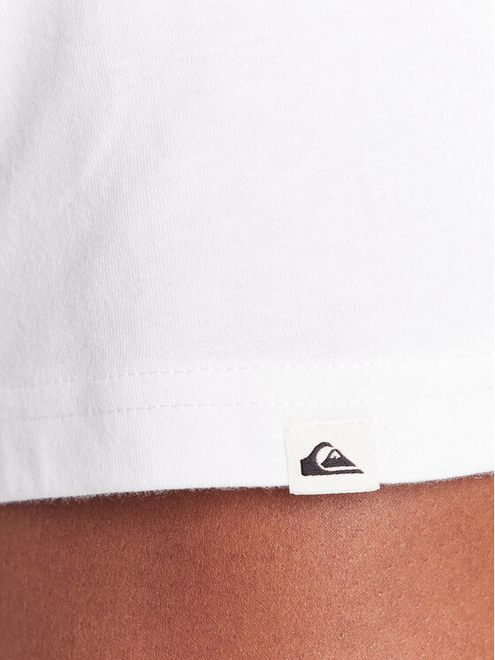 Quiksilver Quiksilver Majica Light Waves Ss EQYZT08175 Bela Comfort Fit