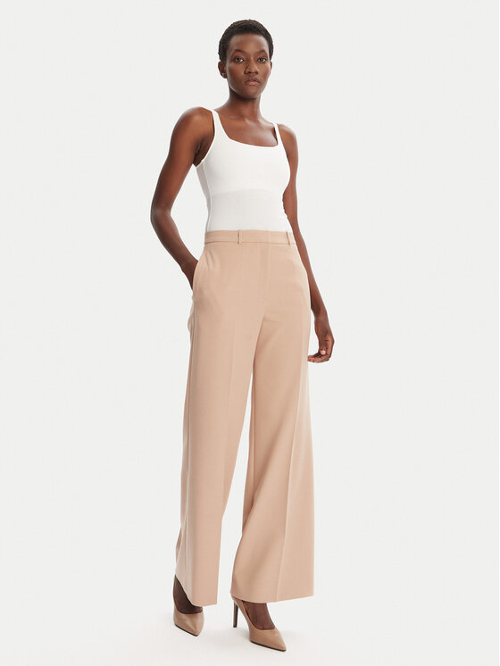 HUGO HUGO Palazzohose Hasmina 50545533 Beige Regular Fit