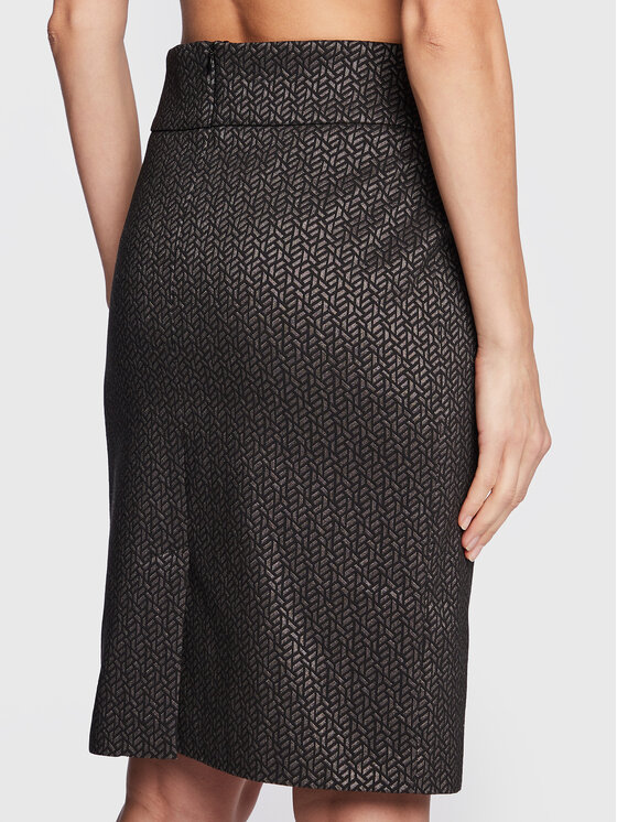 Olsen Olsen Fustă tip creion Festive Spirit 16001329 Gri Slim Fit