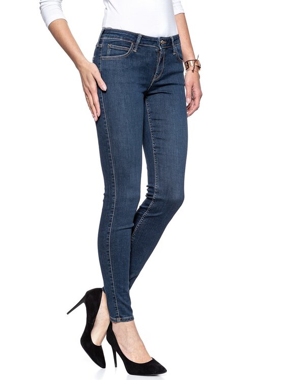 Lee Lee Jeansy SCARLETT Niebieski Skinny Fit