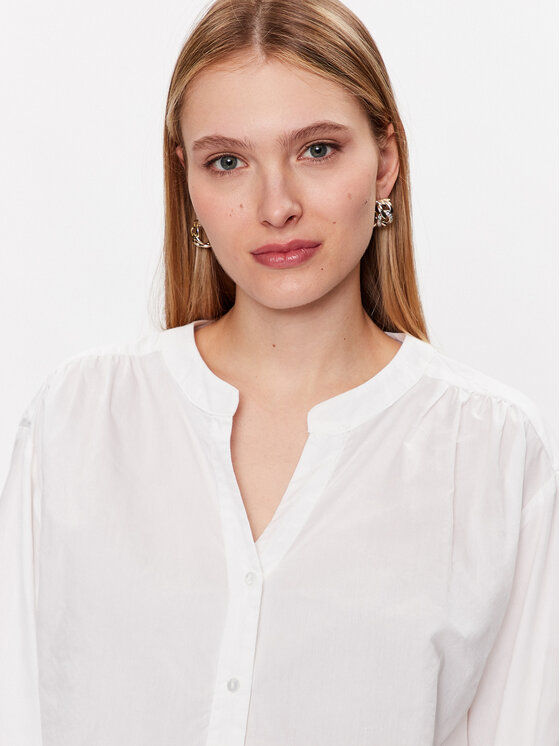 Moss Copenhagen Moss Copenhagen Koszula 17526 Biały Basic Fit