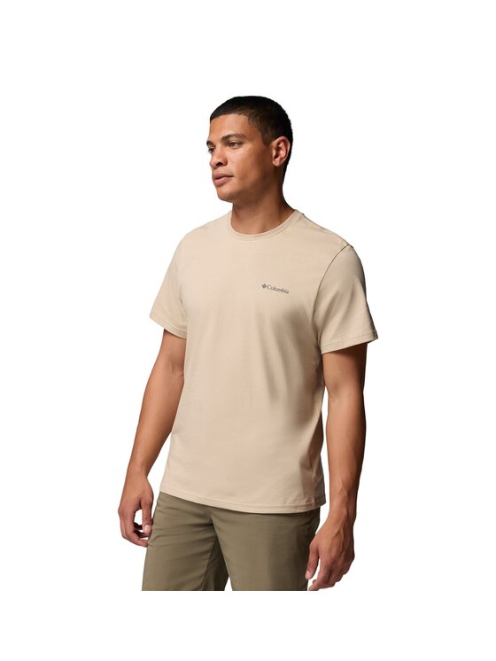 Columbia Columbia T-Shirt 215499 Beżowy Regular Fit