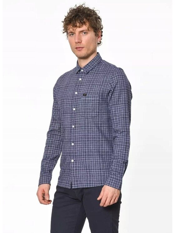 Lee Lee Camicia SLIM BUTTON DOWN Blu Slim Fit