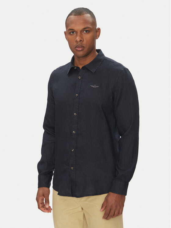 Aeronautica Militare Aeronautica Militare Marškiniai 251CA1239CT3089 Tamsiai mėlyna Regular Fit