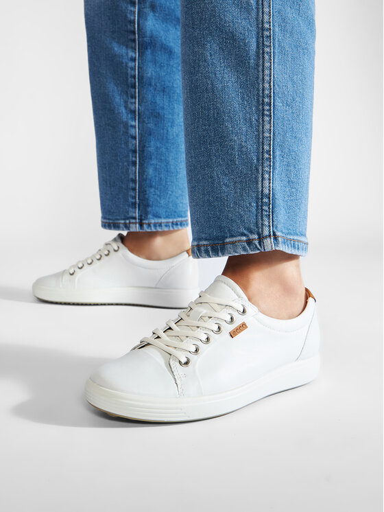 ECCO ECCO Sneakersy Soft 7 Ladies 43000301007 Biela