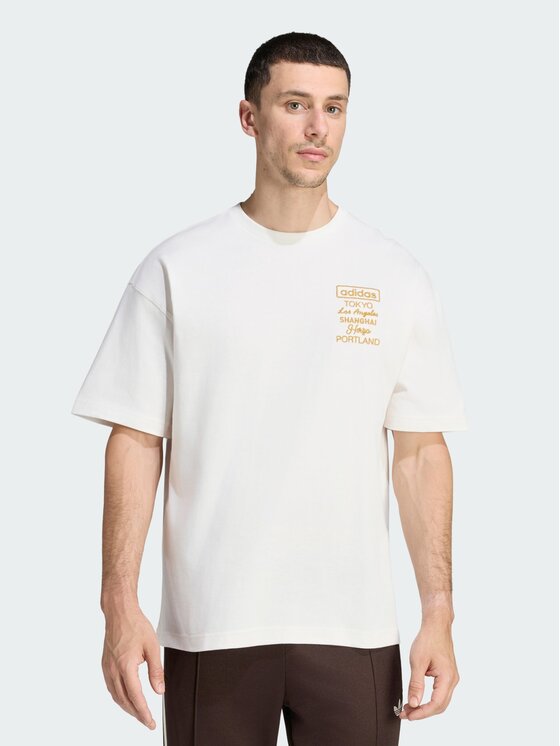 adidas adidas T-Shirt 170817 Biały Loose Fit