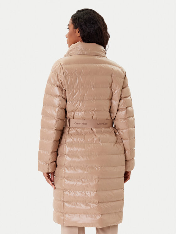 Calvin Klein Calvin Klein Wintermantel LV044D543G Beige Slim Fit