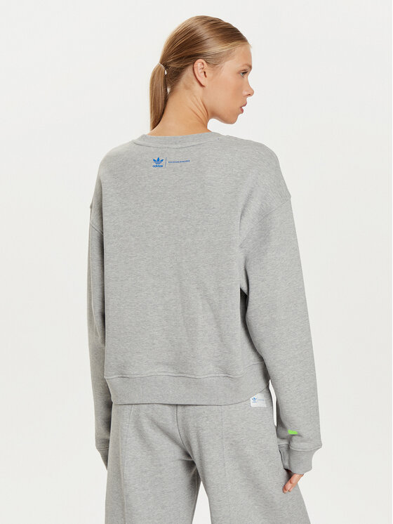 adidas adidas Mikina Ksenia IW5666 Sivá Loose Fit