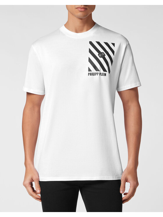 PHILIPP PLEIN PHILIPP PLEIN T-Shirt 9987 Bílá Regular Fit