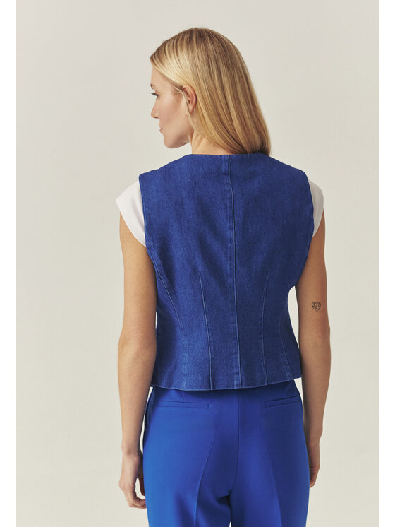TATUUM TATUUM Vesta RONITA Modrá Slim Fit