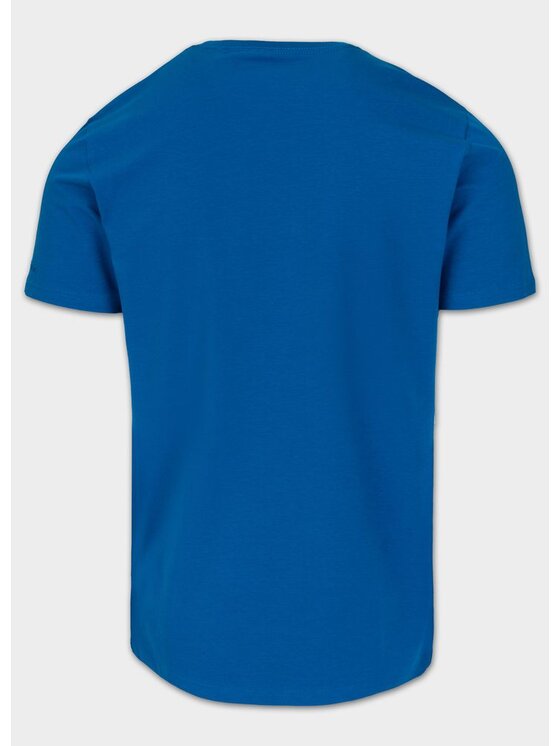 PITBULL PITBULL T-Shirt Koszulka męska Slim Fit SAN DIEGO CA SMALL LOGO L Niebieski Regular Fit