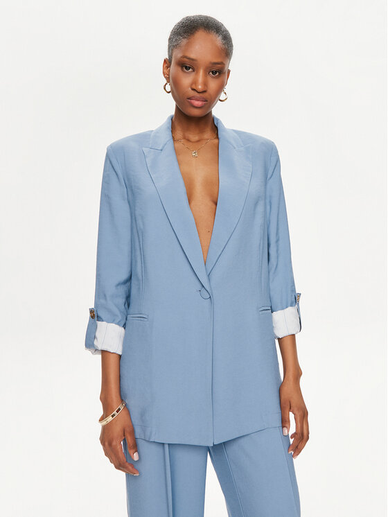 TWINSET TWINSET Sako 241TF2040 Modrá Regular Fit