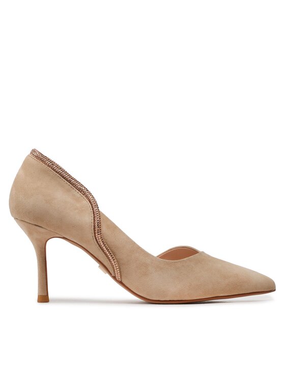 Scarpe stiletto EL-10-07-000928 Beige