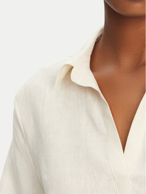 Marella Marella Blusa Nave 2515111032 Écru Regular Fit