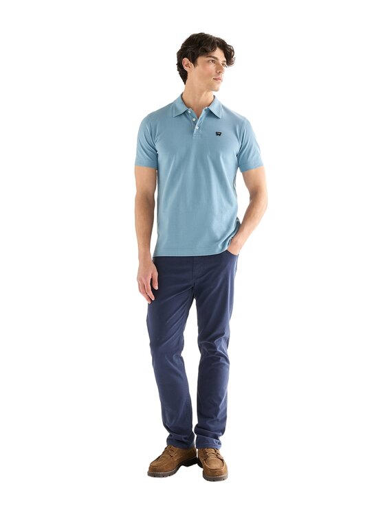 Wrangler Wrangler Polo 112378448 Blu Regular Fit