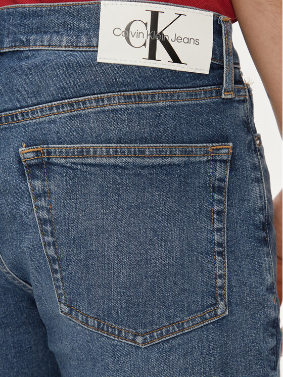 Calvin Klein Jeans Calvin Klein Jeans Pantaloni scurți de blugi J30J324874 Albastru Slim Fit