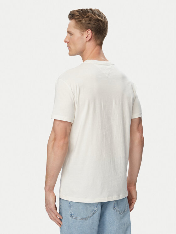 Tommy Jeans Tommy Jeans T-Shirt Photo Flag DM0DM23191 Biały Regular Fit