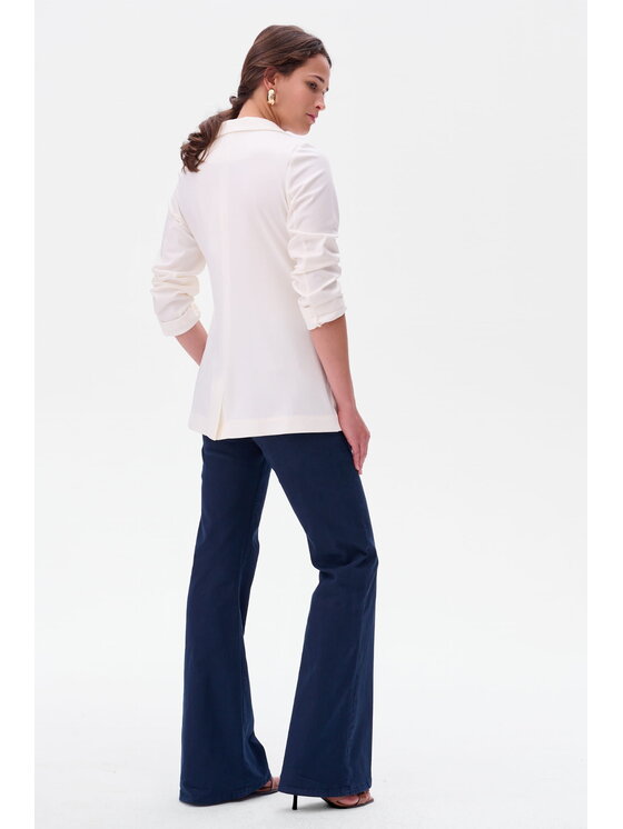 blue shadow blue shadow Marynarka Endorfina Écru Regular Fit