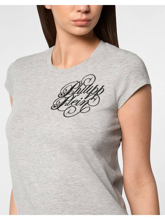 PHILIPP PLEIN PHILIPP PLEIN T-Shirt 27361 Biały Skin Tight Fit