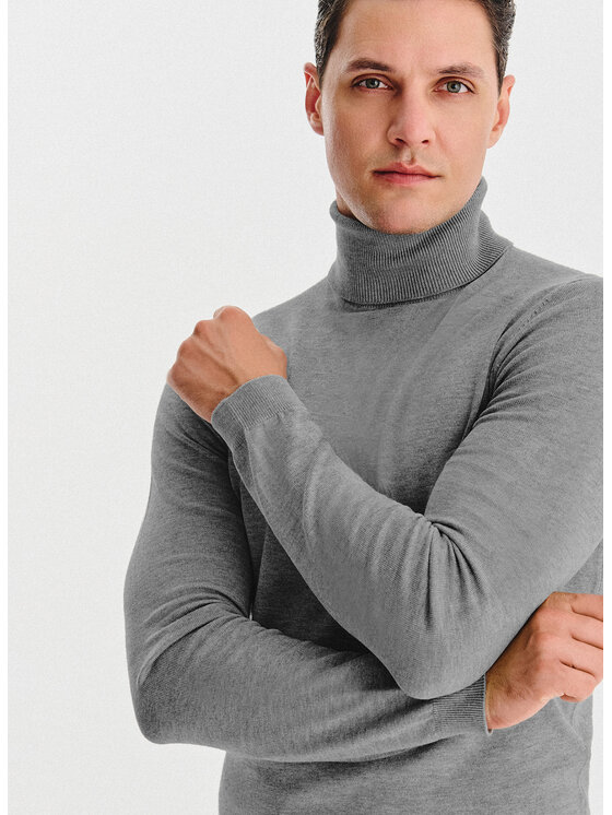 Pako Lorente Pako Lorente Sweter P25WN-2X-032 Szary Classic Fit