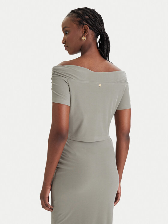 Guess Guess Блузка W6GP12 K2935 Хакі Regular Fit