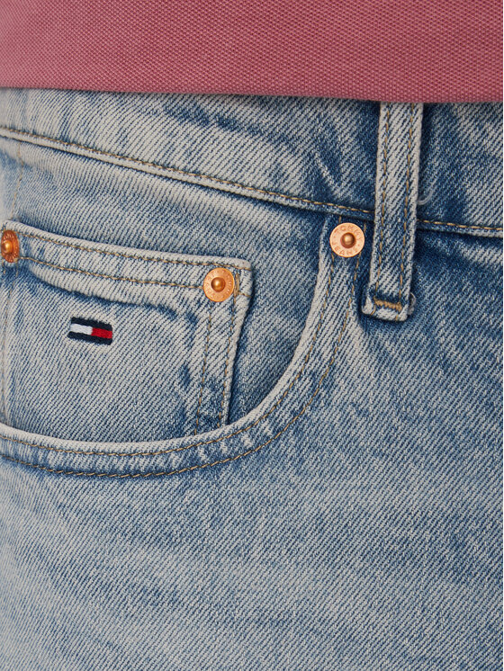 Tommy Jeans Tommy Jeans Džínsové šortky Scanton DM0DM22977 Svetlo modrá Slim Fit
