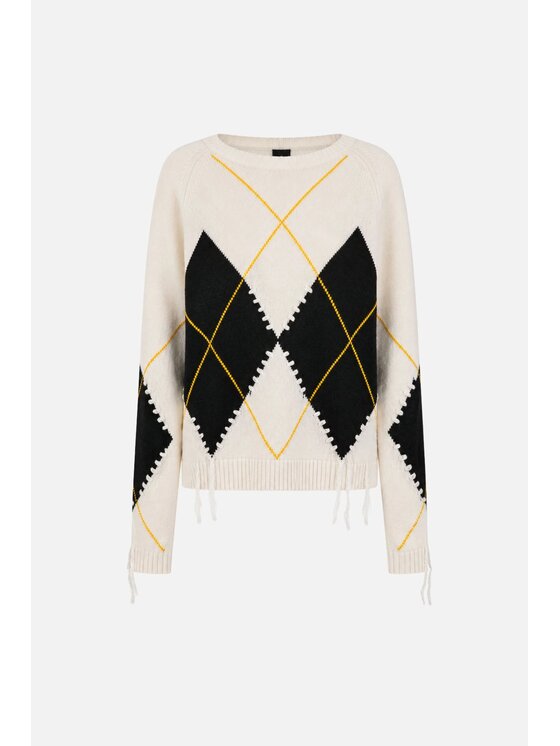 PINKO PINKO Svetr Berna Pull Bílá Regular Fit
