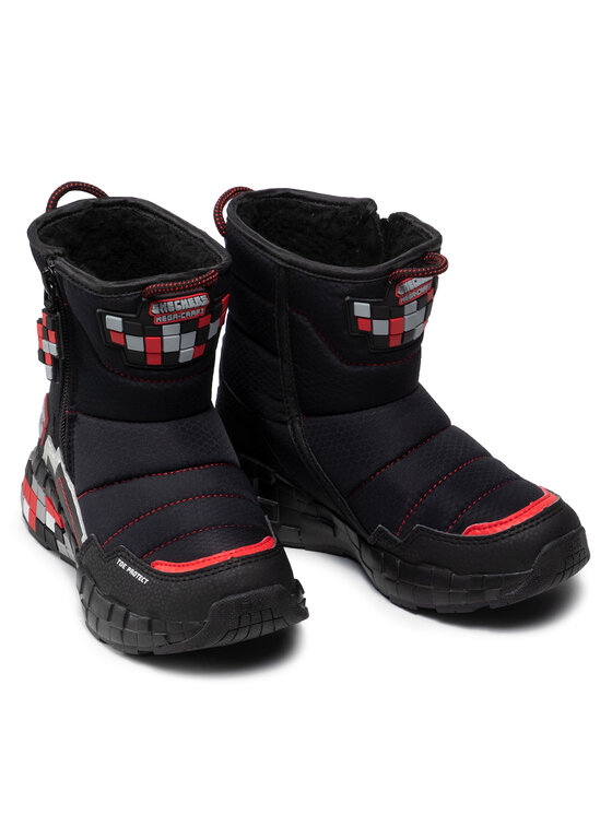 Skechers Skechers Śniegowce Cuboforce 402198L/BKRD Czarny