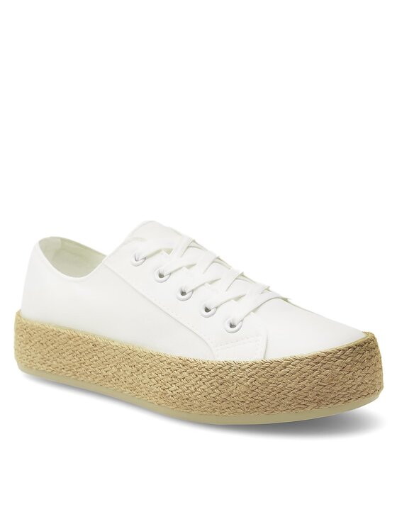 DeeZee DeeZee Espadrile WS19130-3 Alb