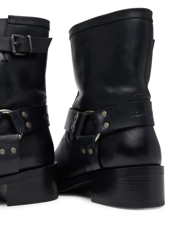 Tommy Jeans Tommy Jeans Боти Tjw Biker EN0EN02811 Черен