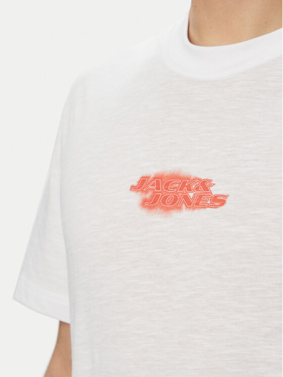 Jack & Jones Jack & Jones Marškinėliai Fusion 12294963 Balta Regular Fit