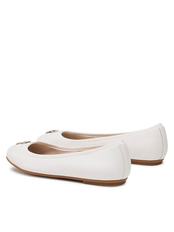 Tommy Hilfiger Tommy Hilfiger Ballerine Round Th Ballerina FW0FW07132 Bianco