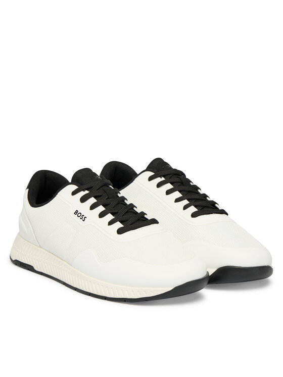 BOSS BOSS Sneakersy Titanium 50563962 Biela
