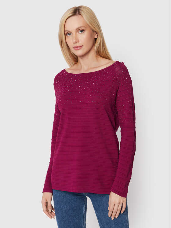Joseph Ribkoff Pulover 223955 Vijolična Regular Fit