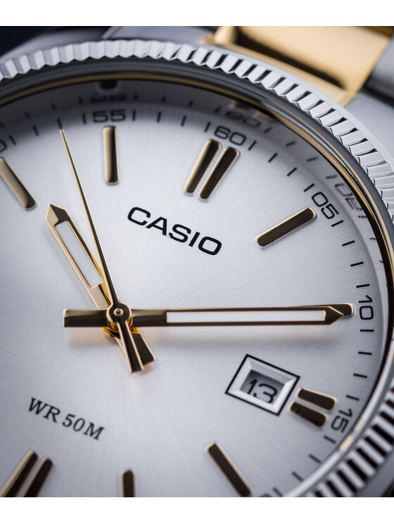 Casio Casio Zegarek MTP-1302PSG-7AVEF Srebrny