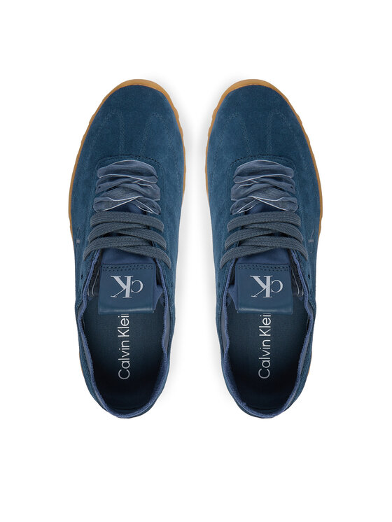 Calvin Klein Calvin Klein Sneakersy Low Profile Run Mg Sue Db Laces HW0HW03150 Granatowy