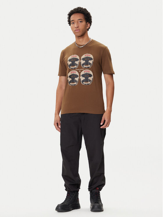 HUGO HUGO T-shirt Diboxer 50542560 Smeđa Regular Fit