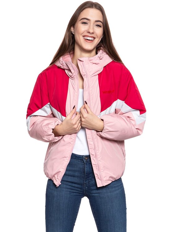 Wrangler Wrangler Giacca da donna COLOUR BLOCK JACKET Rosa Regular Fit