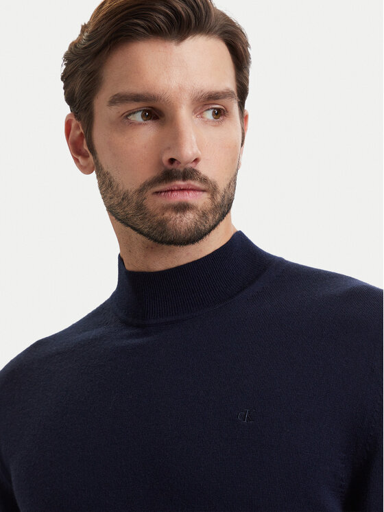 Calvin Klein Calvin Klein Sveter LV04LE309G Tmavomodrá Regular Fit