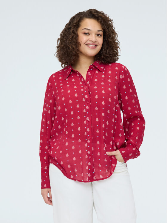 Fiorella Rubino Fiorella Rubino Koszula 5053T001457N0V6 Czerwony Regular Fit