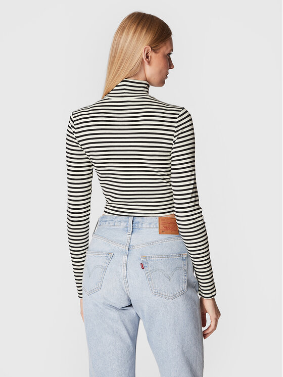 Levi's® Levi's® Bluză cu gât Oriel A1775-0006 Écru Slim Fit