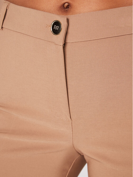 Rinascimento Rinascimento Riidest püksid CFC0110515003 Pruun Slim Fit
