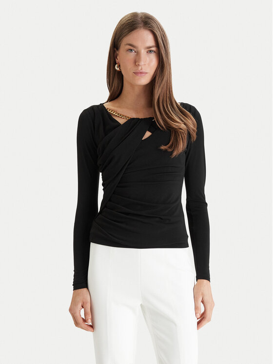 Marciano Guess Marciano Guess Blūze 6RGP06 6257A Melns Slim Fit