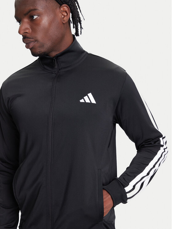 adidas adidas Trenerka Basic 3-Stripes JI8858 Crna Regular Fit