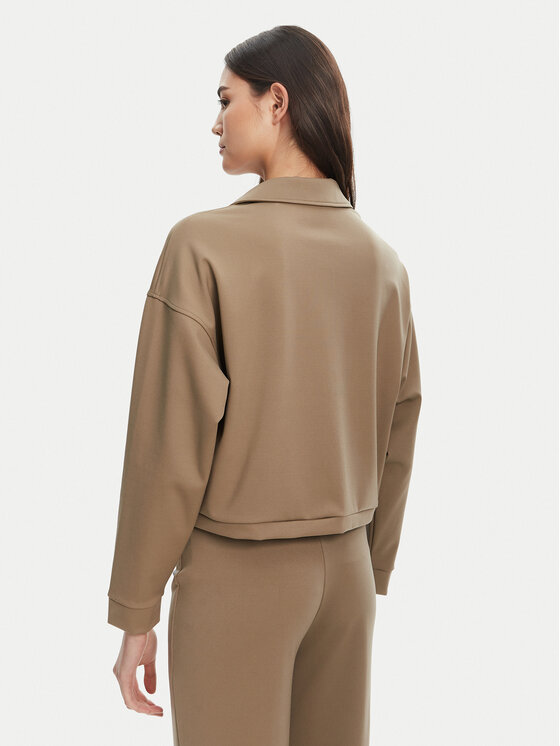 Guess Guess Majica dugih rukava V5YL08 KCX42 Smeđa Regular Fit