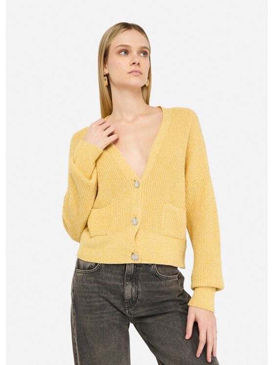 Liu Jo Liu Jo Cardigan MF5054MS041P9118 Giallo Regular Fit
