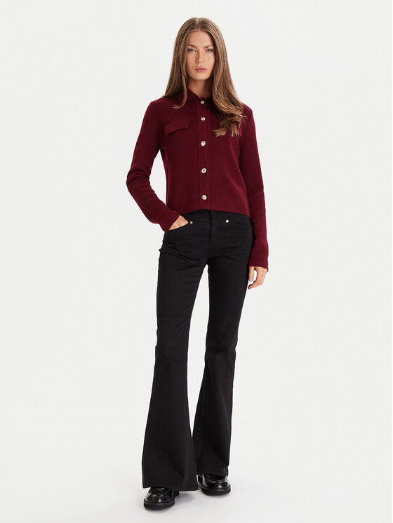 Morgan Morgan Strickjacke 252-MIMDIE Dunkelrot Regular Fit